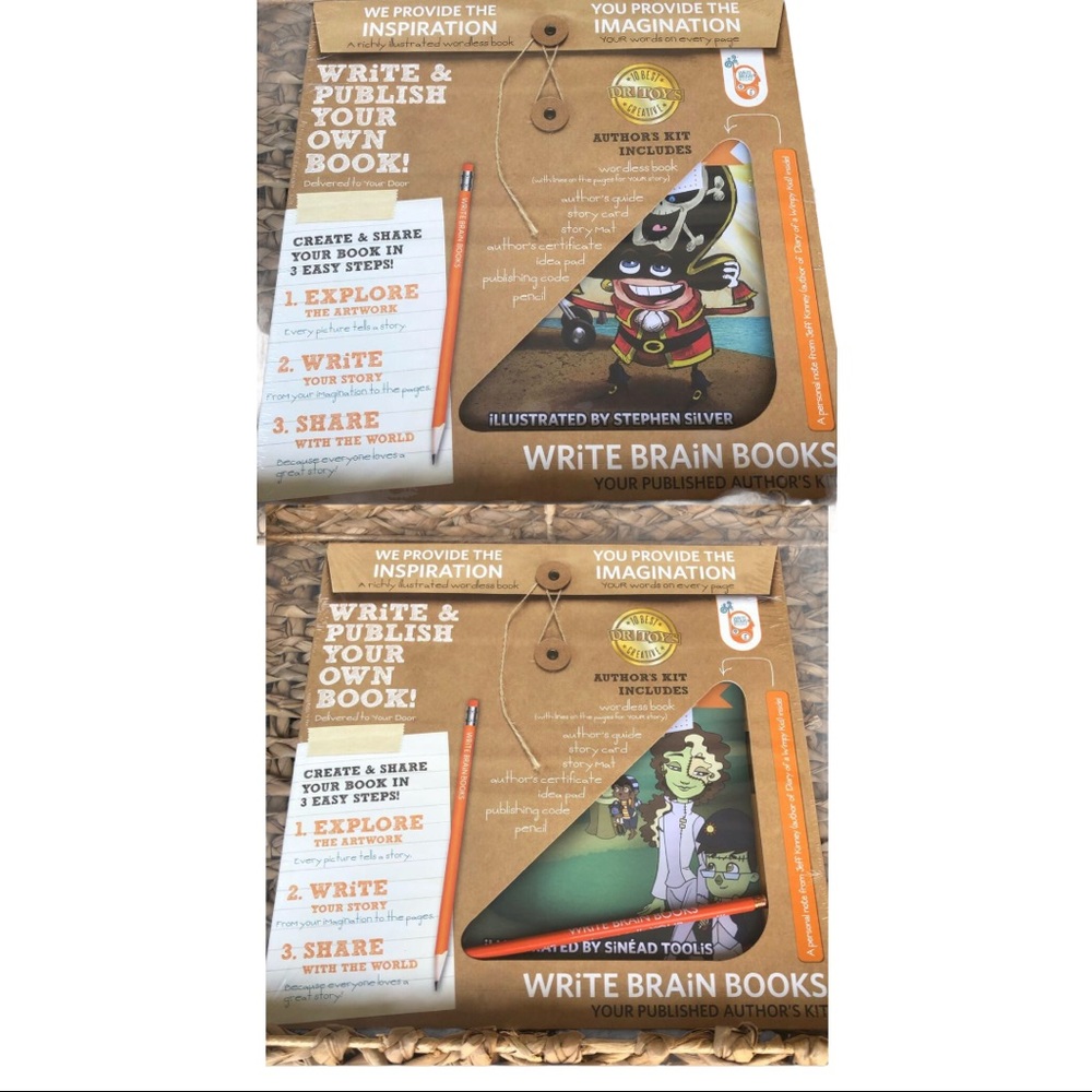 2 Write Brain Publish Your Own Book Sets  NEW!